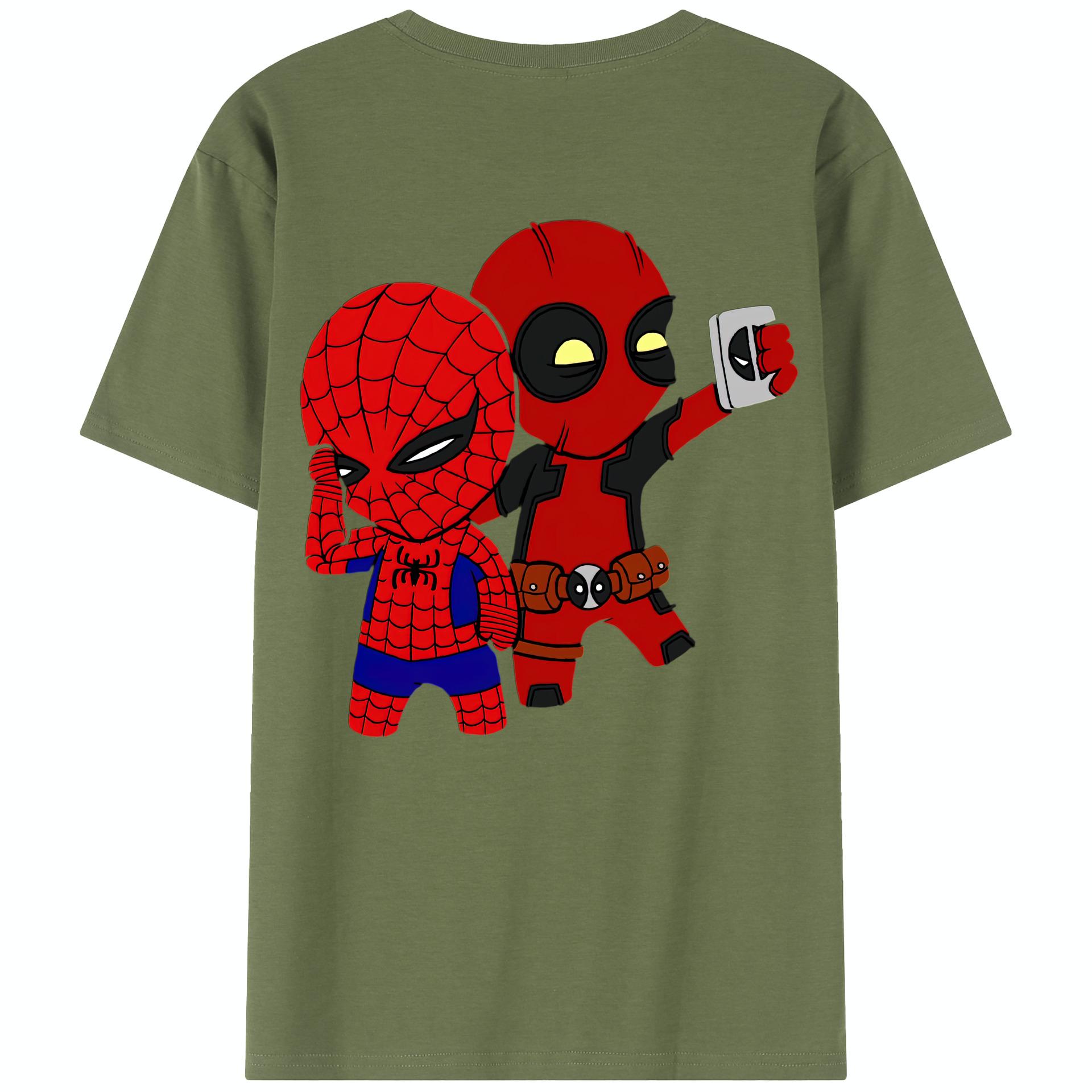 （画像用） Deadpool デッドプール 綿100％半袖Tシャツ（背面プリント）